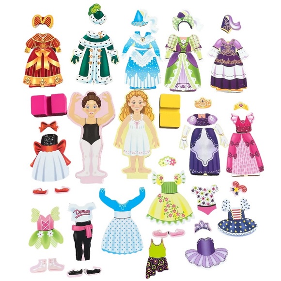 Melissa & Doug Toys Melissa Doug Dressup Wooden Dolls Nina